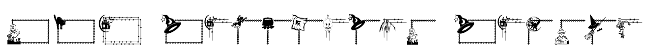 LCR Frightful Frames  Font Image