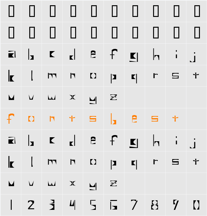 Untitled 2 Character Map