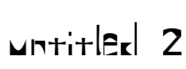 Untitled 2 Font Image