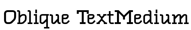 Oblique TextMedium