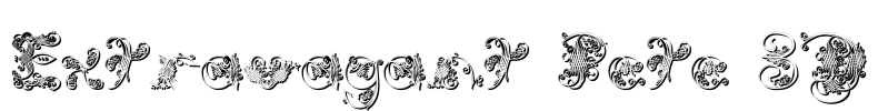 Extravagant Pete 3D Font Image