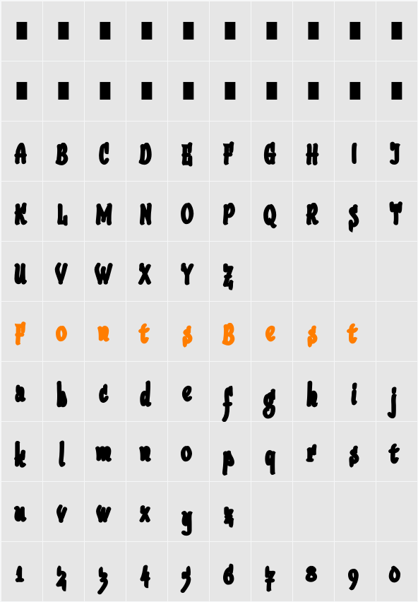SudegnakNo3a Character Map