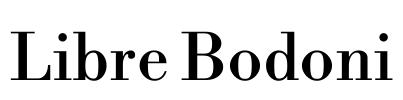 Libre Bodoni Font Image