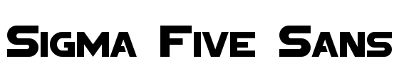 Sigma Five Sans