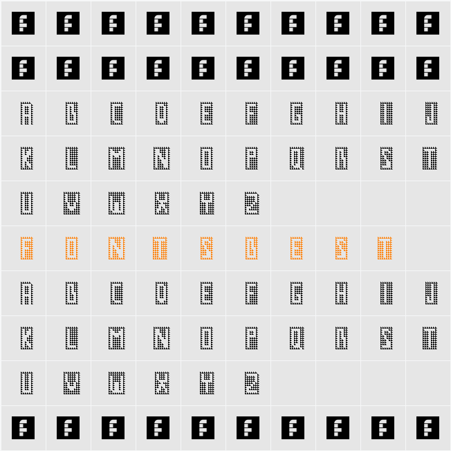 GM No1 Character Map