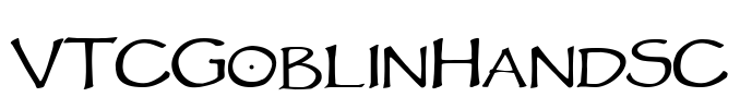 VTCGoblinHandSC Font Image