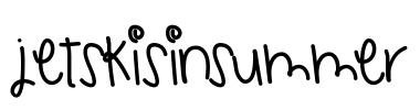 JetskisInSummer Font Image