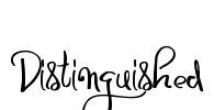 Distinguished Font Image