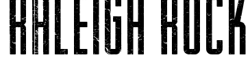 Raleigh Rock Font Image