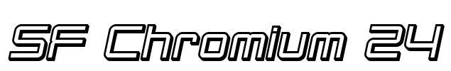SF Chromium 24 Font Image