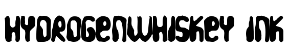 HydrogenWhiskey Ink Font Image