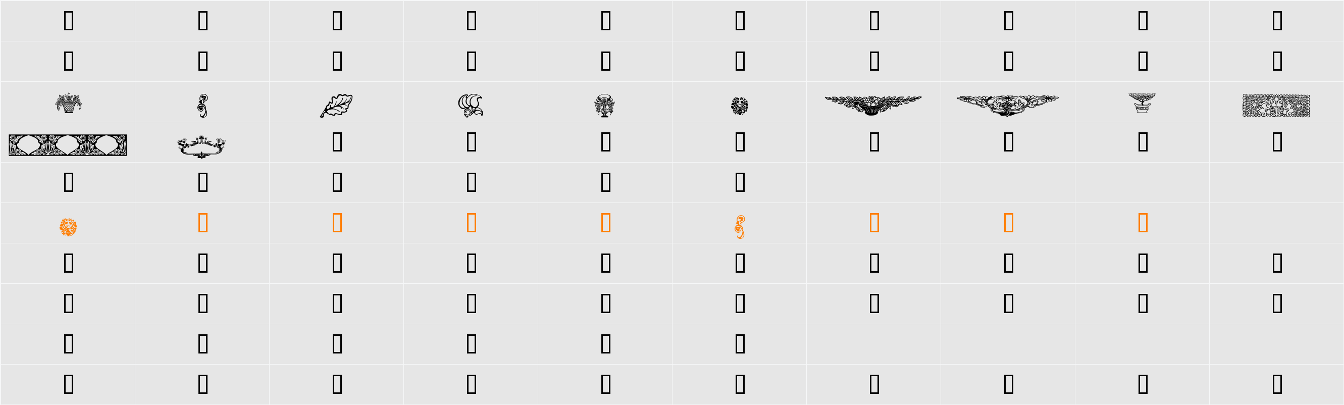 Design 6 Character Map