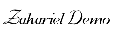 Zahariel Demo Font Image