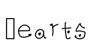 Hearts Font Image