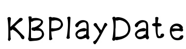 KBPlayDate Font Image