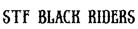 Stf BLACK RIDERS Font Image