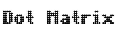 Dot Matrix Font Image