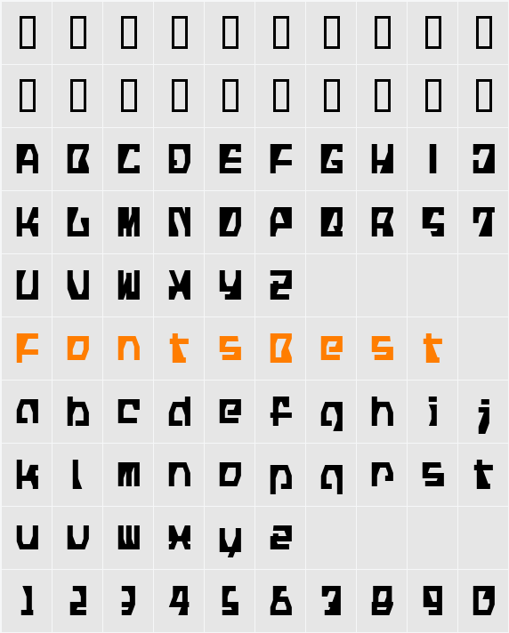 LVDC FickLE Character Map