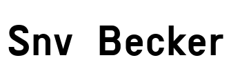 Snv Becker Font Image