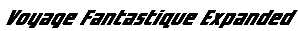 Voyage Fantastique Expanded Font Image