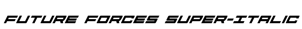 Future Forces Super-Italic