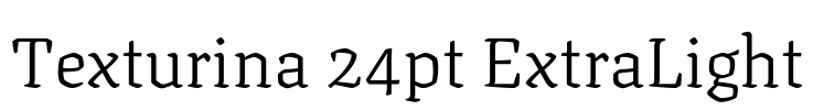 Texturina 24pt ExtraLight Font Image