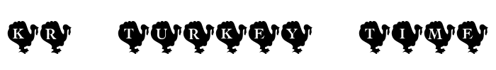 KR Turkey Time Font Image
