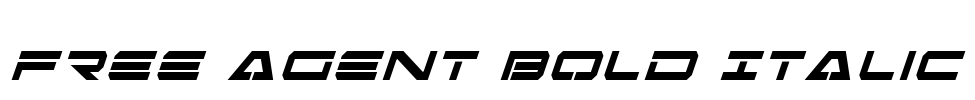 Free Agent Bold Italic
