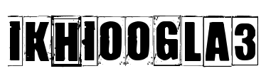 IKHIOOGLA3 Font Image