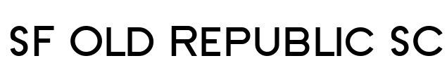SF Old Republic SC Font Image