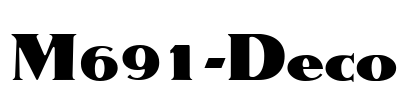 M691-Deco Font Image