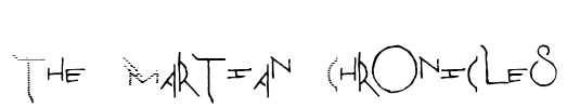 The Martian Chronicles Font Image