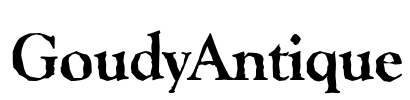 GoudyAntique Font Image