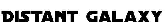 Distant Galaxy Font Image