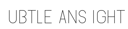 SubtleSansLight Font Image