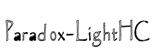 Paradox-LightHC Font Image