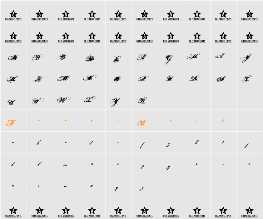 Dirty and Classic Character Map