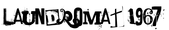 laundromat 1967 Font Image