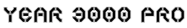 Year 3000 Pro Font Image