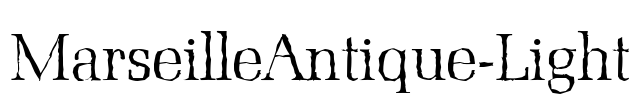 MarseilleAntique-Light Font Image