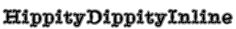 HippityDippityInline Font Image