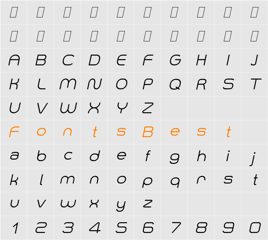 Smush Character Map