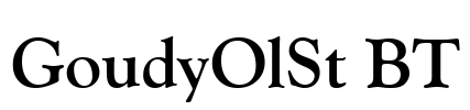 GoudyOlSt BT Font Image