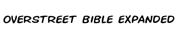 Overstreet Bible Expanded Font Image