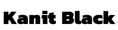 Kanit Black Font Image