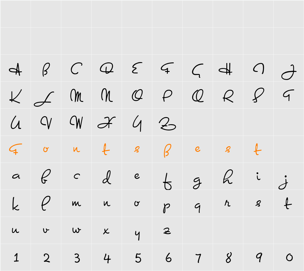 Dominique Character Map