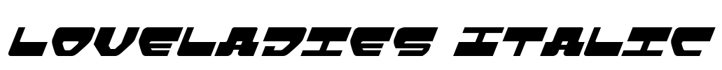 Loveladies Italic Font Image