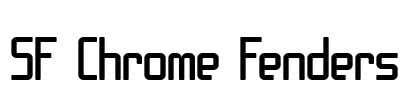 SF Chrome Fenders Font Image