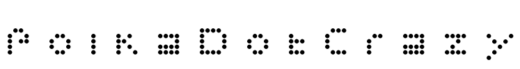 PolkaDotCrazy Font Image