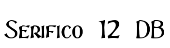 Serifico 12 DB Font Image